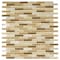 Andova Tiles Loic 0.375" x 1.625" Glass Brick Joint Mosaic Tile ANDLOI446 - alternate 2